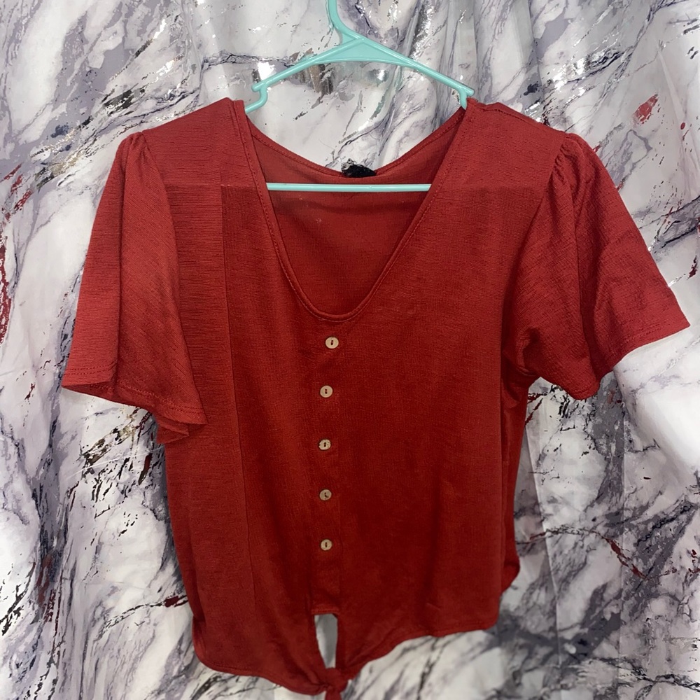 Blouse with buttons